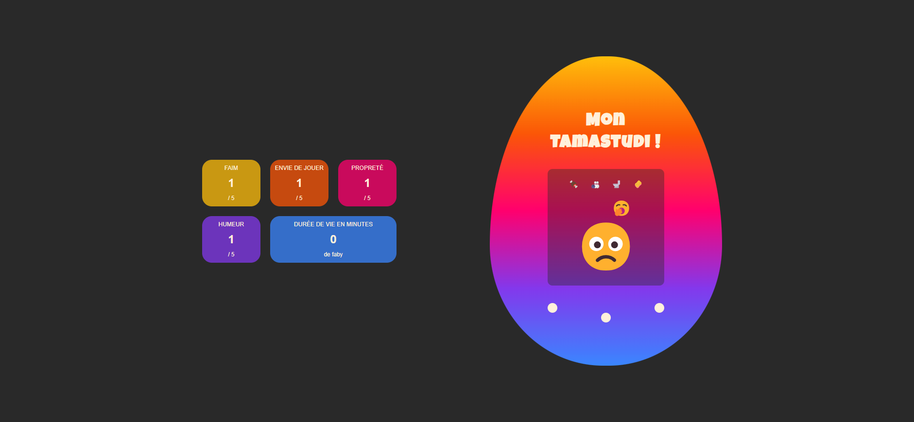 Tamagoshi — gameplay